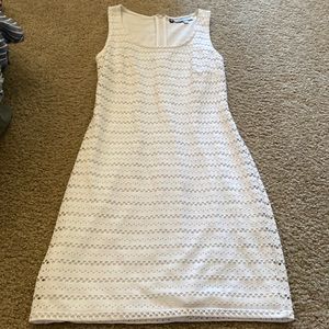 White mini dress
